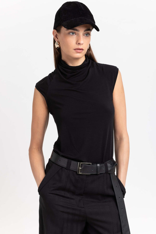 Nehera Black Long Leather Belt