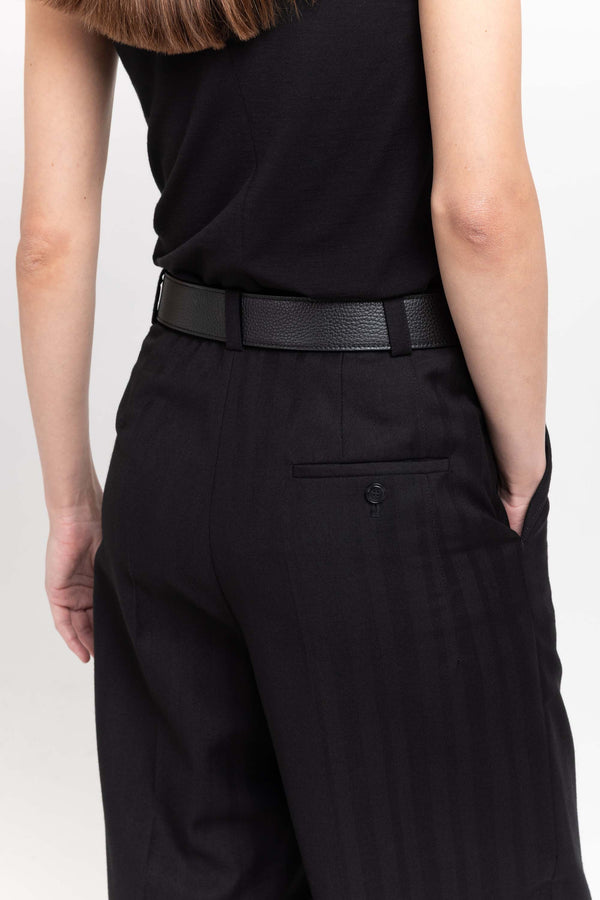 Nehera Black Long Leather Belt