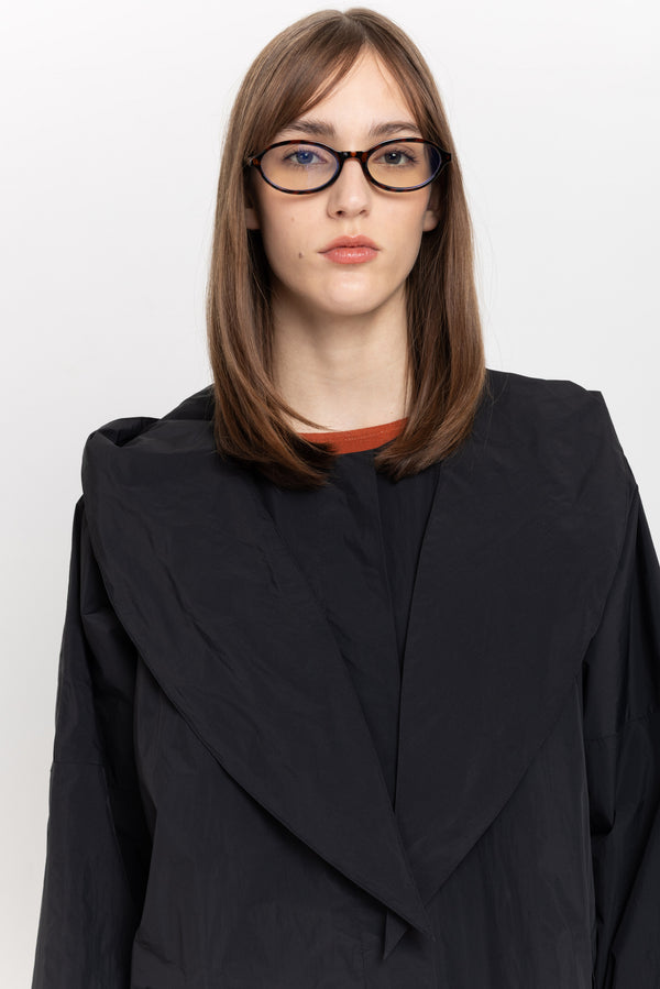 Nehera Black Waterproof Raincoat With Scarf