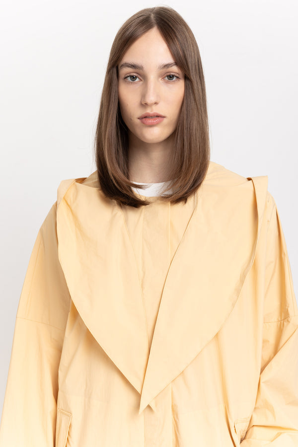 Nehera Butter Beige Waterproof Raincoat With Scarf