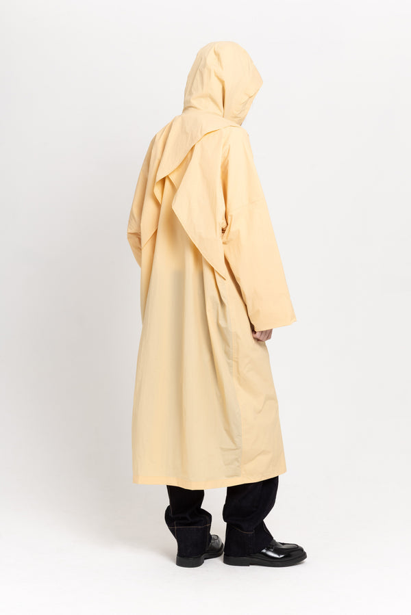 Nehera Butter Beige Waterproof Raincoat With Scarf