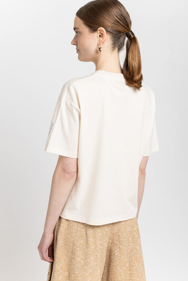 Nehera 'COPYLEFT' Natural Cotton Boxy Fit T-shirt