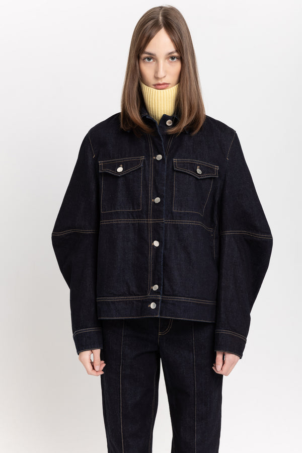 Nehera Dark Blue Raw Denim Jacket