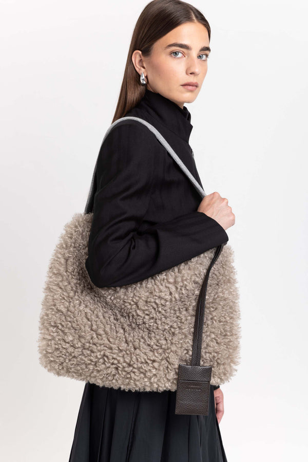 nehera Dark brown leather card holder