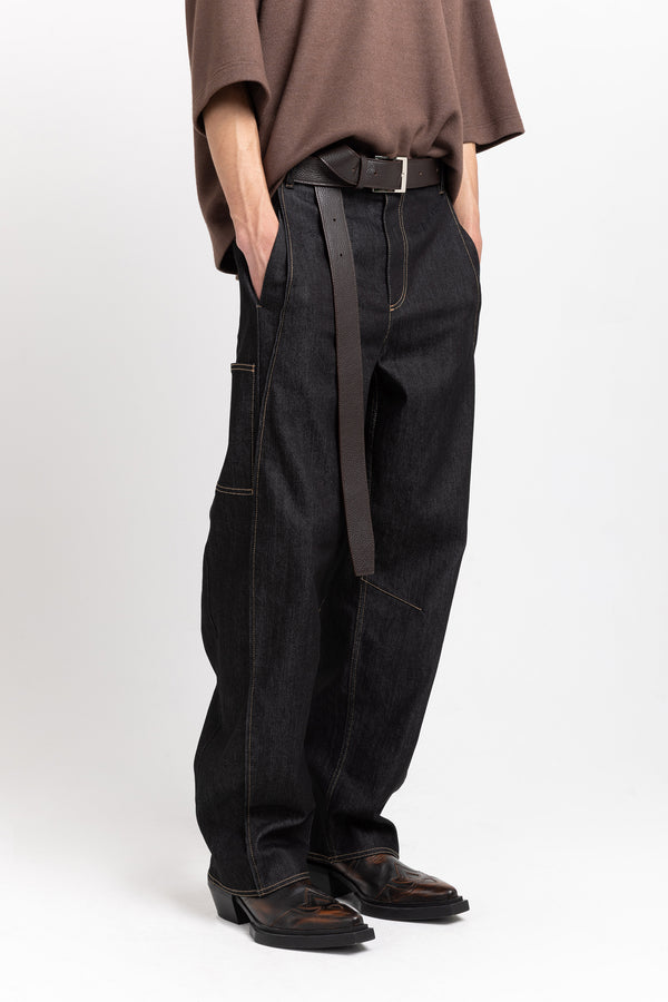 Nehera Dark Brown Long Leather Belt