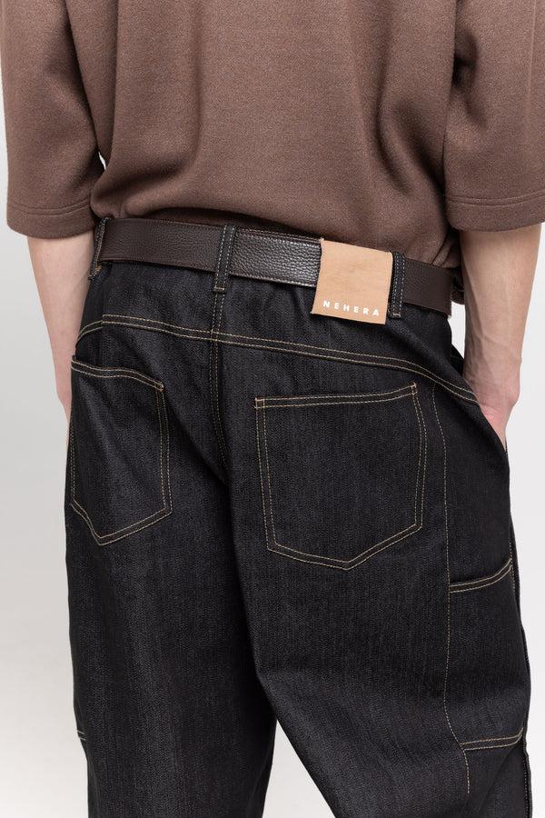 Nehera Dark Brown Long Leather Belt