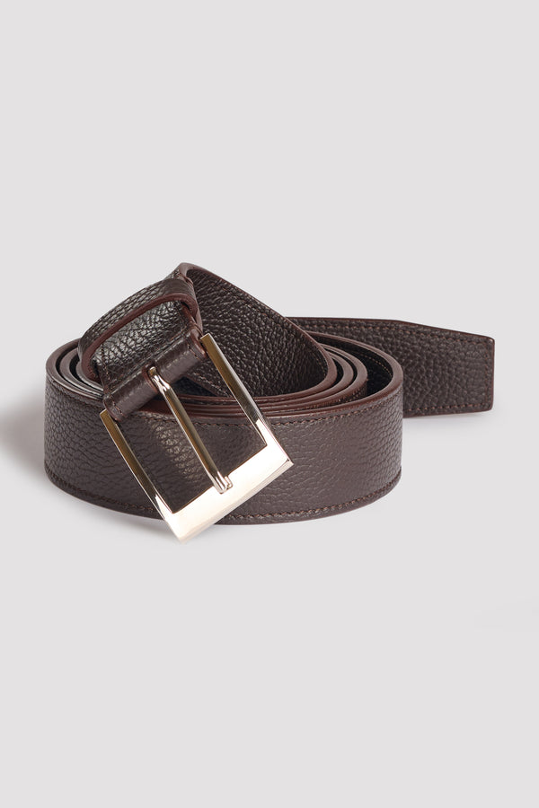 Nehera Dark Brown Long Leather Belt