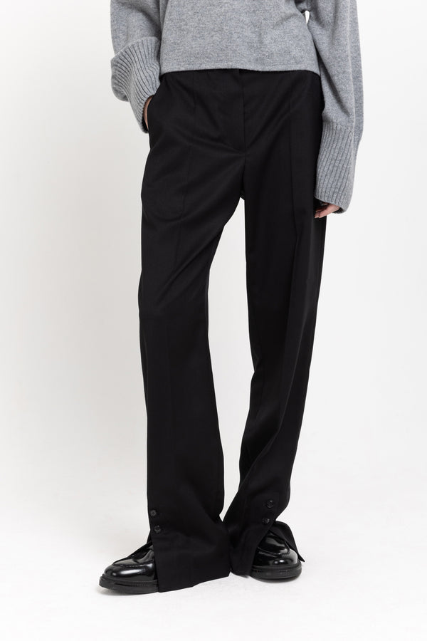 Nehera Deep Black Straight Leg Pants