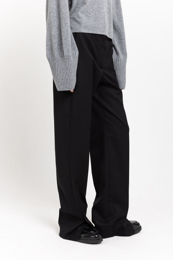 Nehera Deep Black Straight Leg Pants
