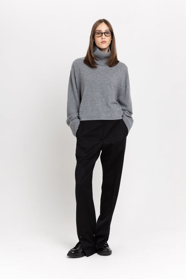 nehera Deep black straight leg pants