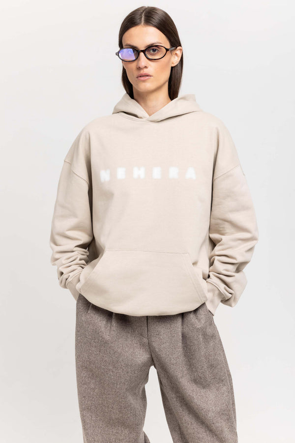 Nehera Desert Dust Cotton ''BLURRED LOGO'' Hoodie