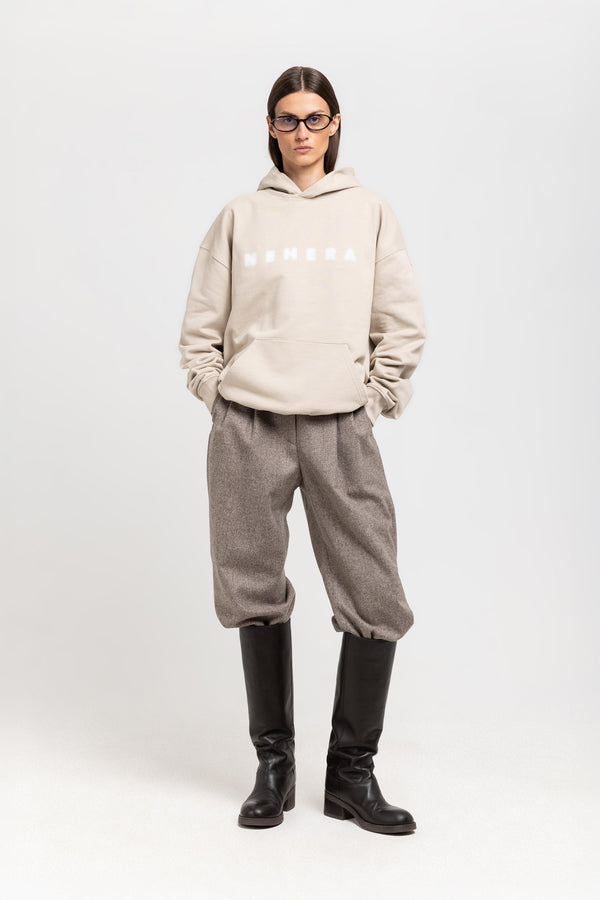 nehera Desert dust cotton ''BLURRED LOGO'' hoodie