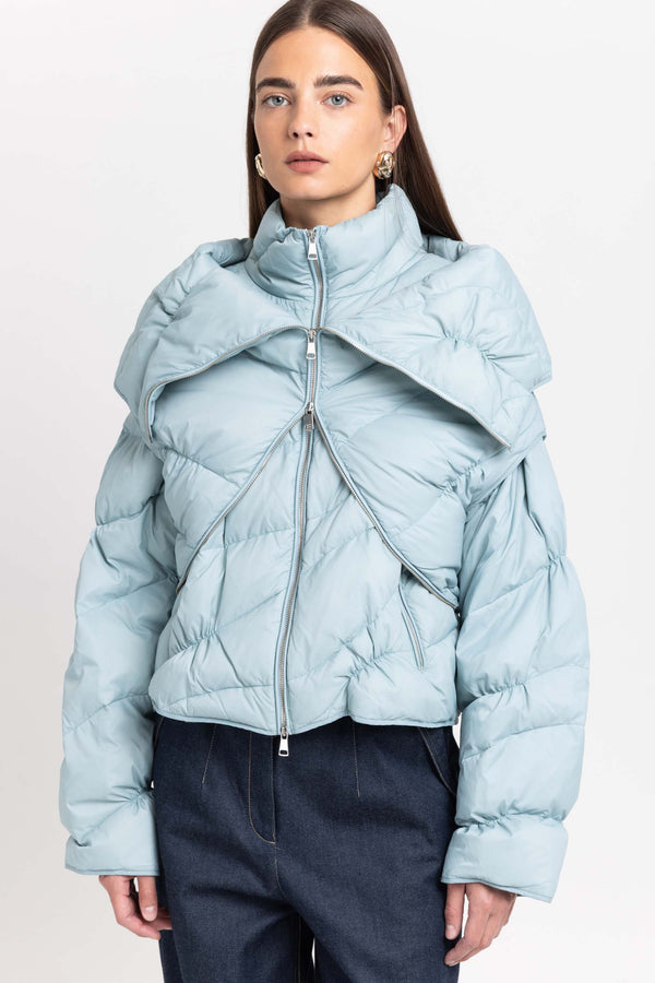 Nehera Dusty Blue Down Two-piece Jacket