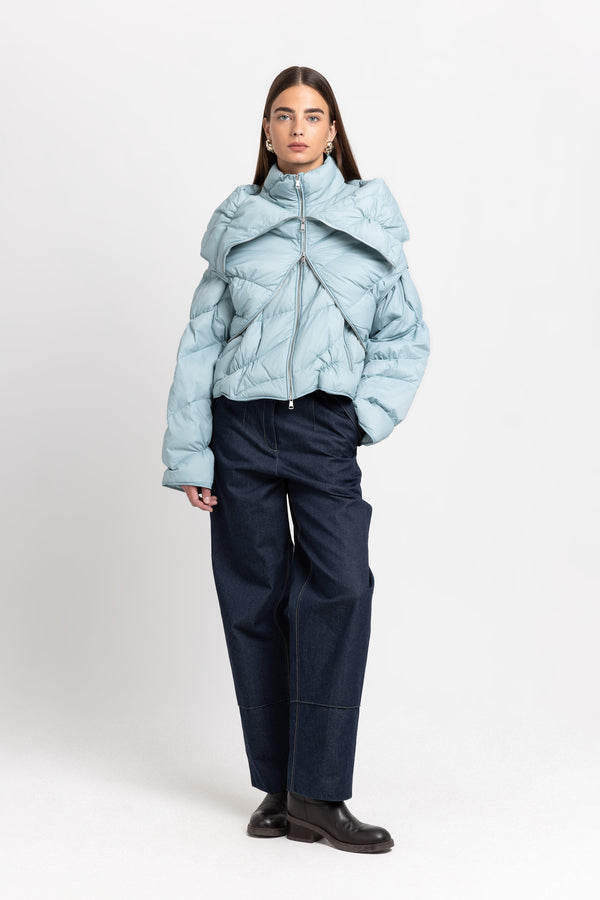 nehera Dusty blue down two-piece jacket