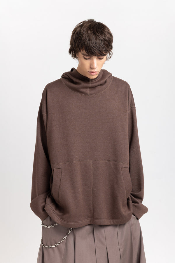 Nehera Earth Brown Unisex Hooded Sweatshirt