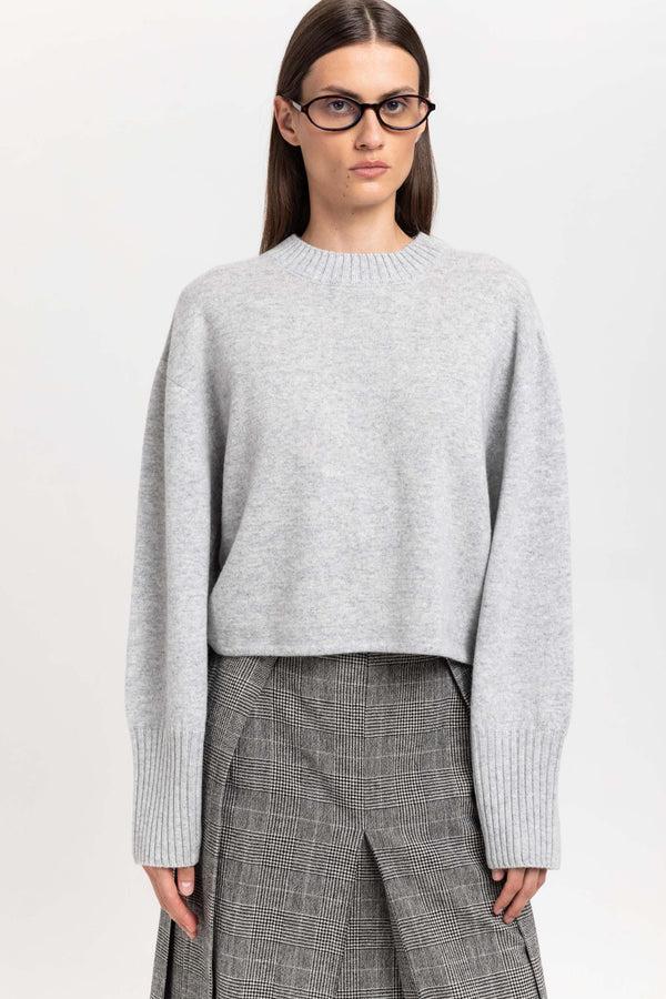 Nehera Grey Dawn Cashmere Cropped Pullover