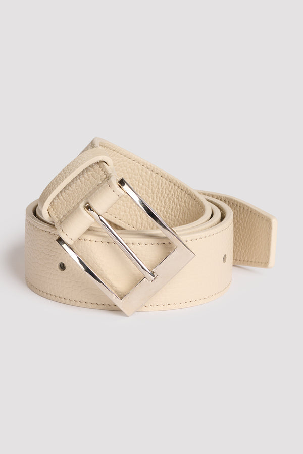Nehera Light Beige Short Leather Belt