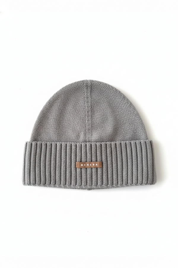 nehera Light grey extra fine merino beanie