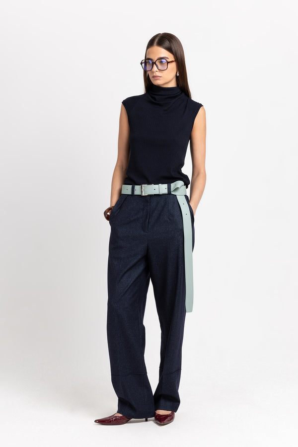 nehera Mint long leather belt