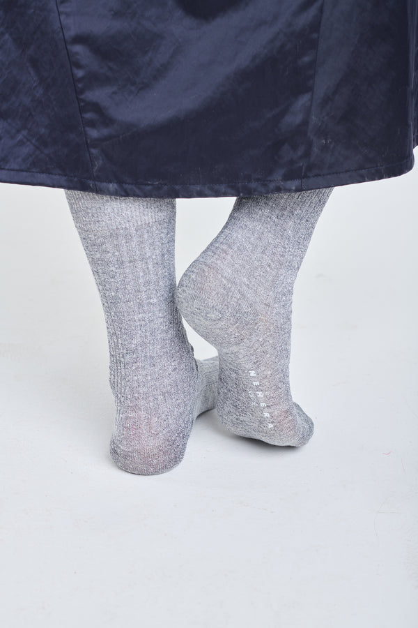 Nehera Navy Melange Linen Socks