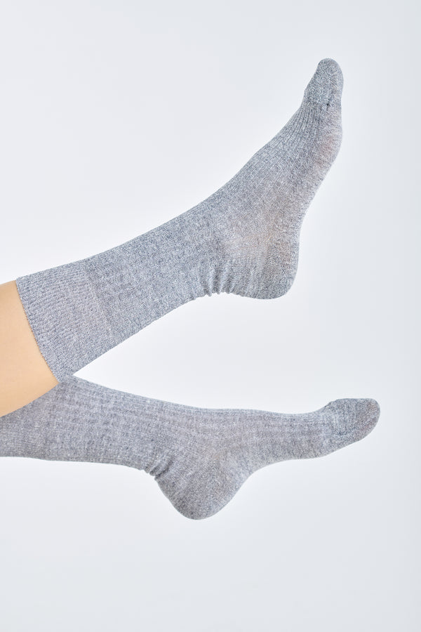 nehera Navy melange linen socks