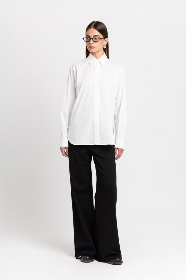 nehera Off-white poplin regular fit shirt