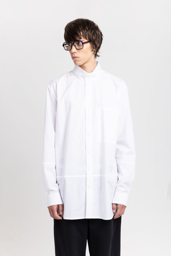 Nehera White Luxury Poplin Long Shirt