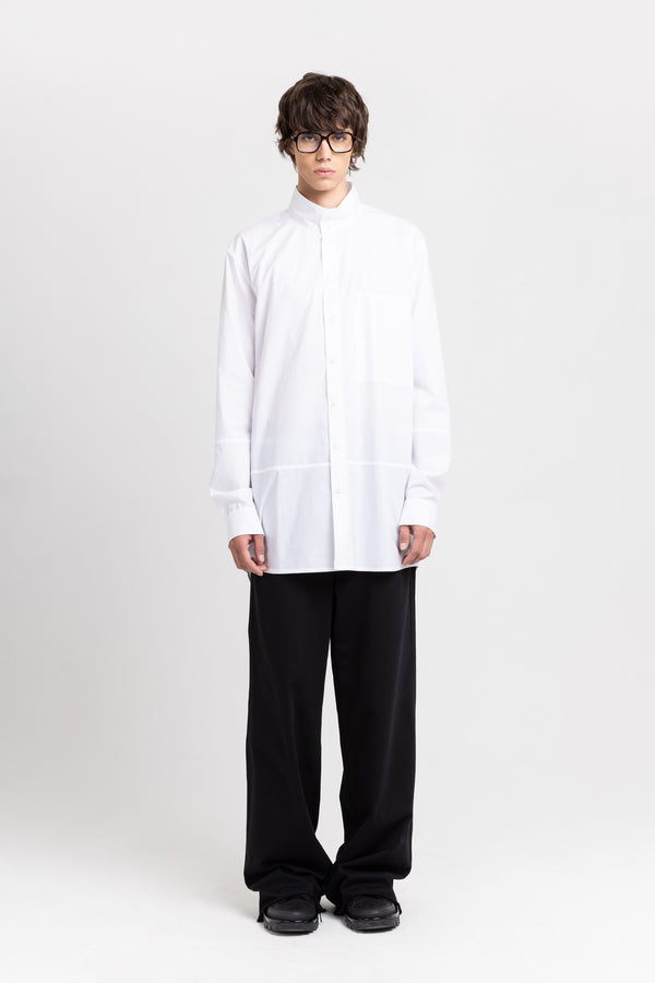 nehera White luxury poplin long shirt