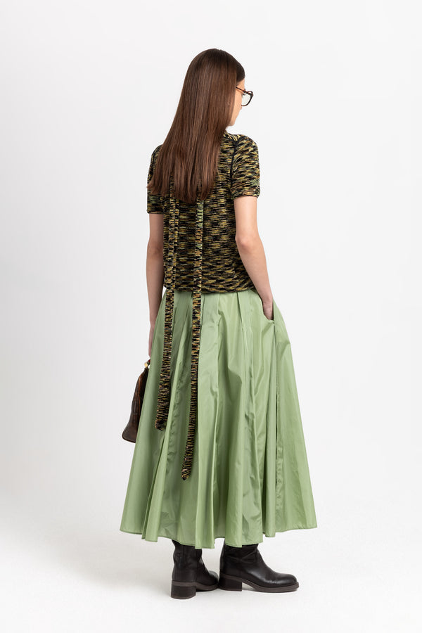 Nehera Willow Green Light Tech Voluminous Skirt