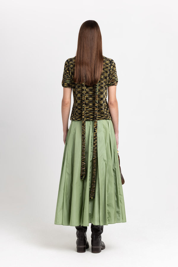 Nehera Willow Green Light Tech Voluminous Skirt