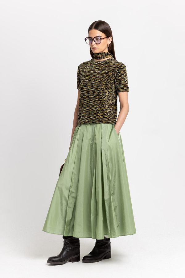 nehera Willow green light tech voluminous skirt