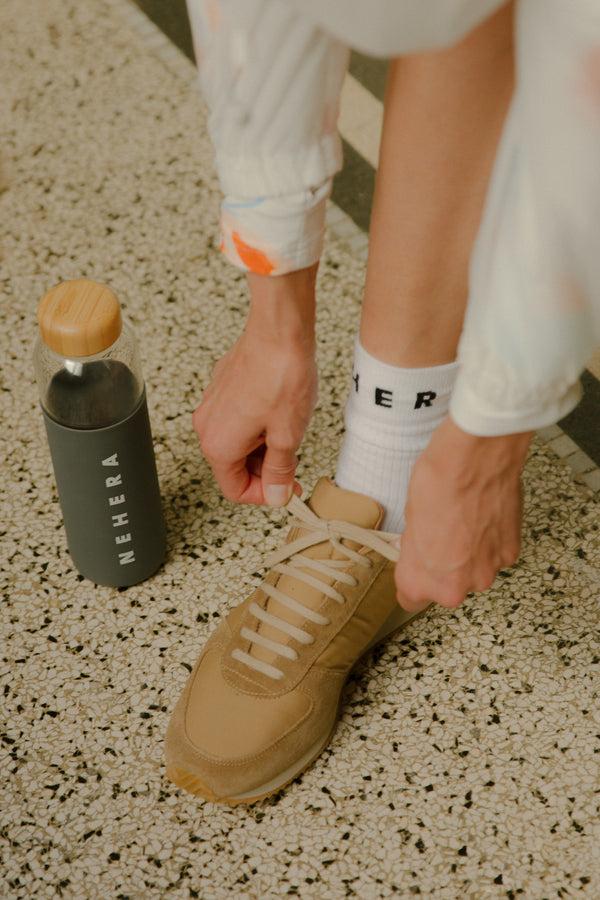 Nehera NEHERA X SOMA Glass Water Bottle 500 Ml Grey