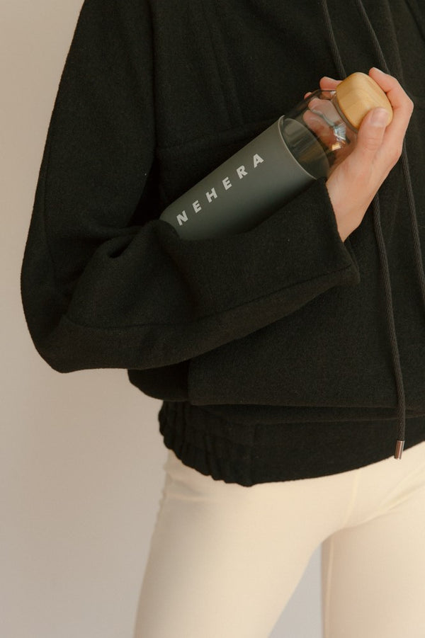 nehera NEHERA x SOMA glass water bottle 500 ml grey