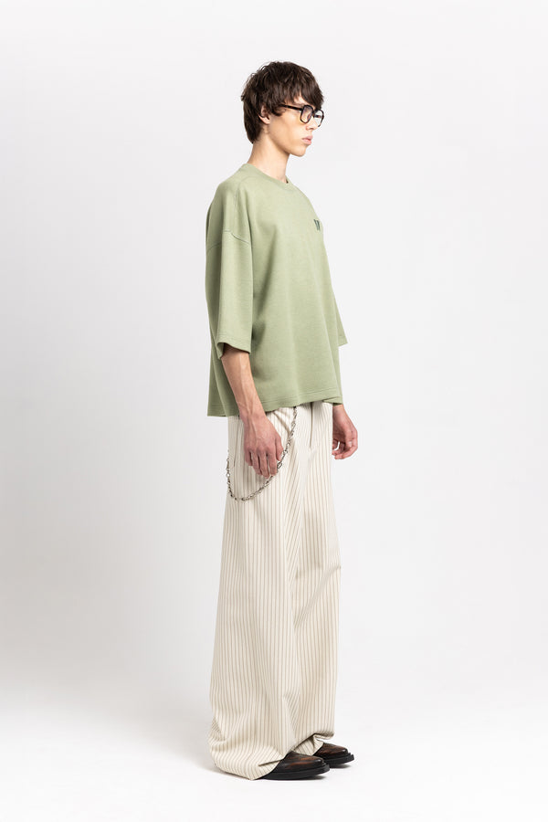 Nehera Willow Green Double Jersey Short Sleeve Sweatshirt