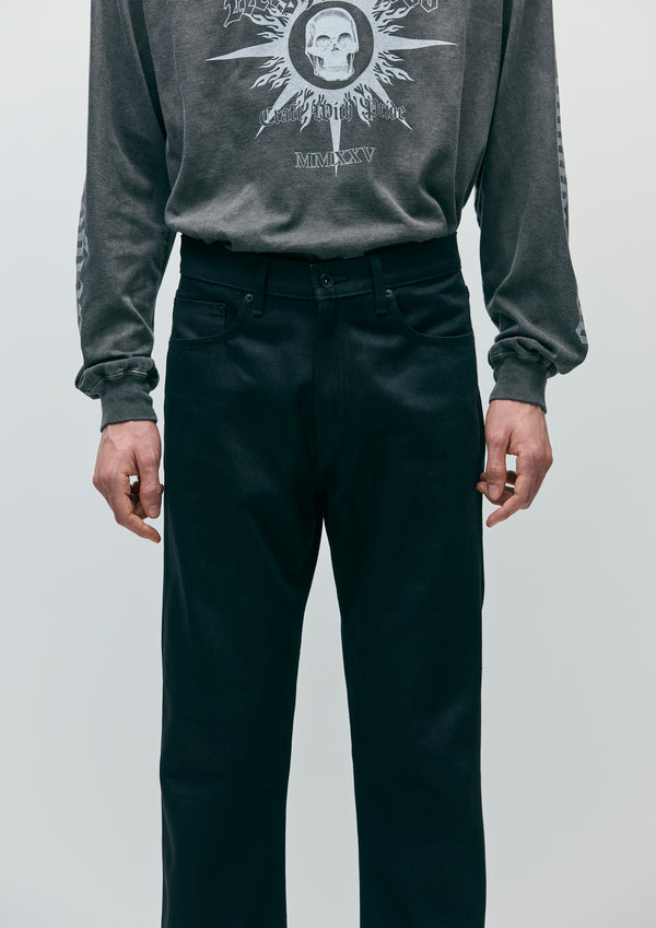 Neighborhood BLACK DENIM SLIM STRAIGHT PANTS