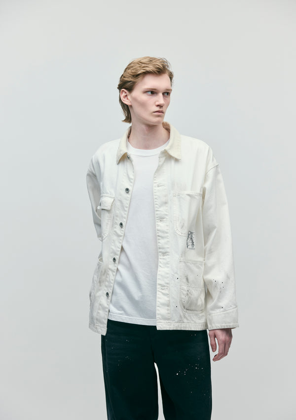Neighborhood BW . WASHED COVERALL JACKET