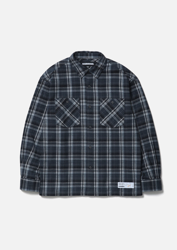 neighborhood CLAN TARTAN CHECK SHIRT LS