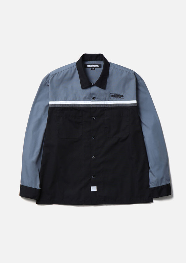 neighborhood CLASSIC WORK BICOLOR SHIRT LS