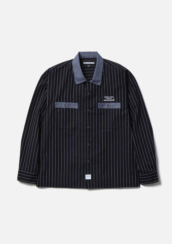 Neighborhood CLASSIC WORK STRIPE SHIRT LS