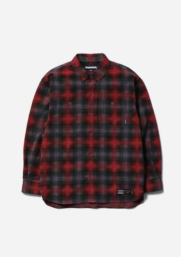Neighborhood CORDUROY CHECK SHIRT LS