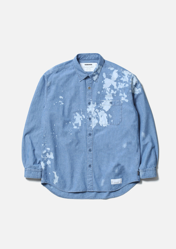 Neighborhood GARMENT BLEACH CHAMBRAY SHIRT LS