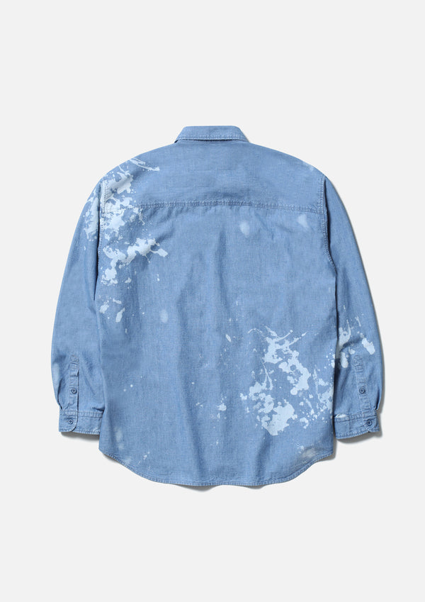Neighborhood GARMENT BLEACH CHAMBRAY SHIRT LS