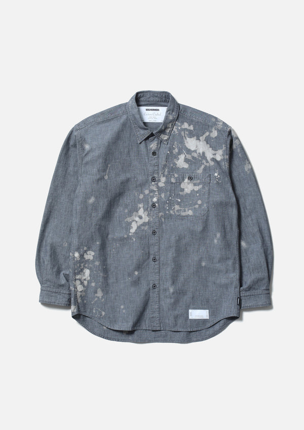 neighborhood GARMENT BLEACH CHAMBRAY SHIRT LS