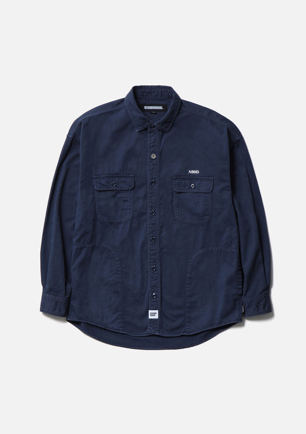 Neighborhood GARMENT DYED SHIRT LS
