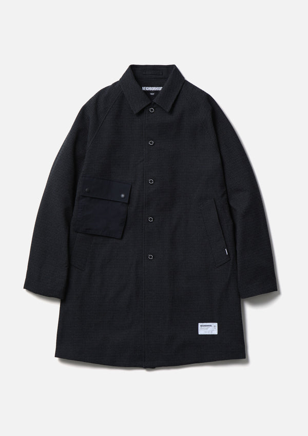 neighborhood GC CHECK BALCOLLAR COAT