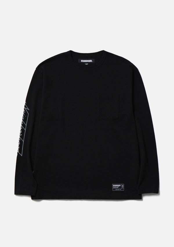 neighborhood HEATHER FABRIC CREWNECK LS