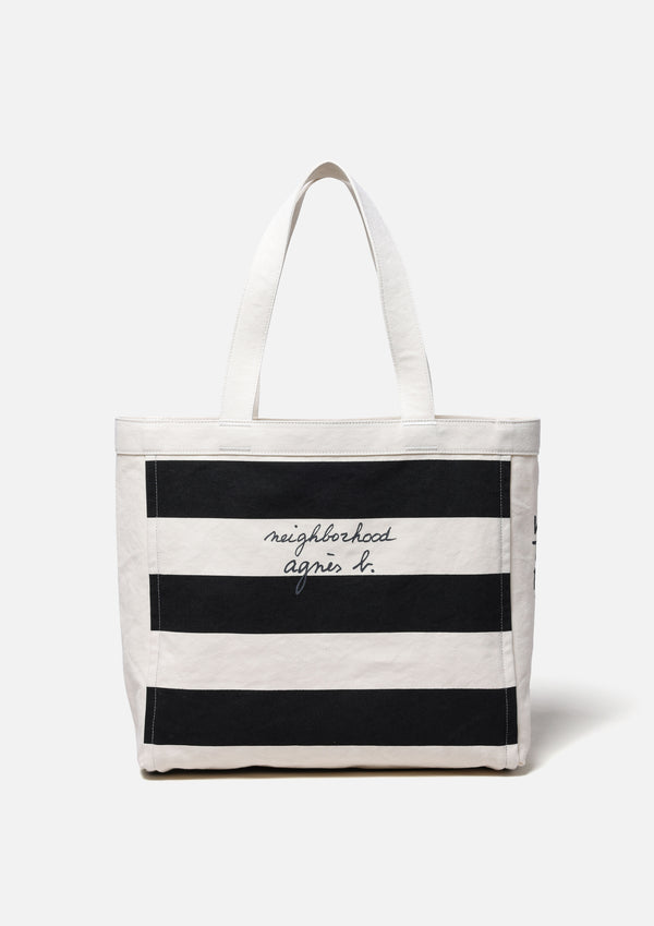 neighborhood NH X AGNES B. . BORDER TOTE BAG
