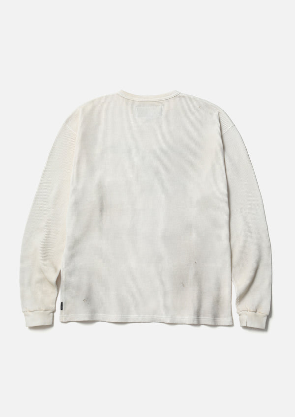 Neighborhood NH X OOTD . WAFFLE FABRIC CREWNECK LS