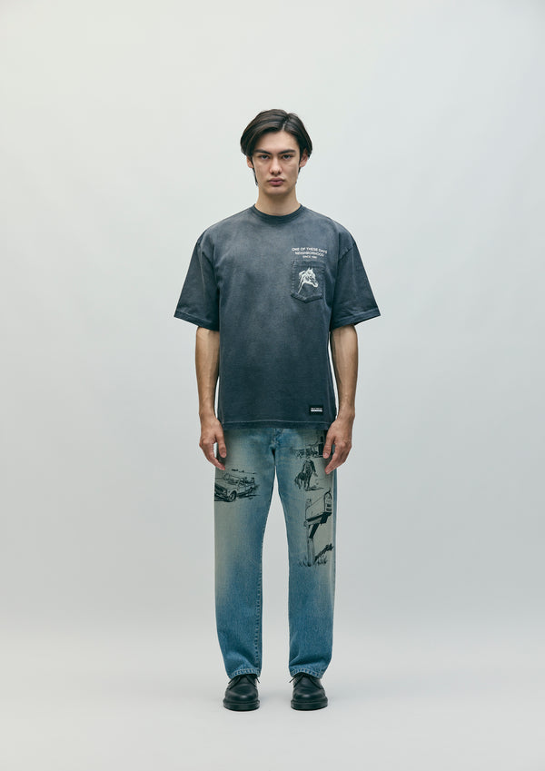 Neighborhood NH X OOTD . WASHED DP BASIC DENIM PANTS