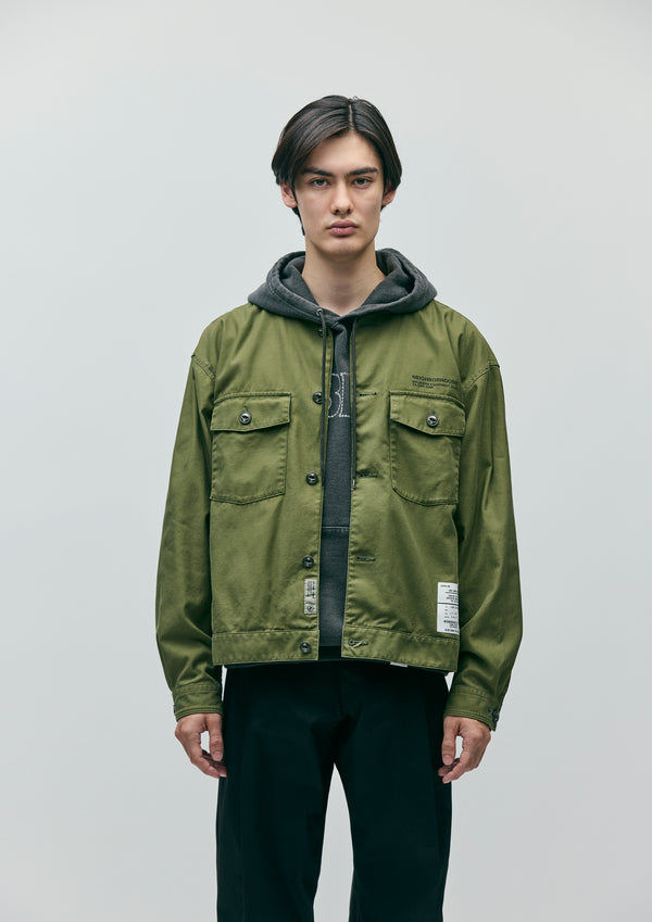 Neighborhood NO COLLAR SHIRT LS
